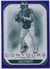 Jalen Hurts 2025 Panini Phoenix Contours Purple Prizm #26 SP /199