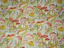 BTY SCP WINGET Packed Mushrooms Print 100% Co...