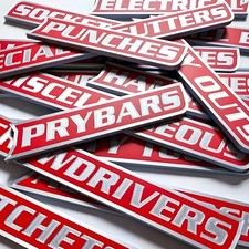 12Pack of Magnetic Toolbox Labels,3D Printed Toolbox Drawer Tags Magnetic Tool