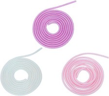 3 Pcs Multicolored Spiral Cable Protector,1.55M Chargers