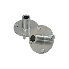 4" x 4" Go-Kart Live Axle Hub with 1" to 3/4" Step-Down - 1/4" Keyed Shaft, 2