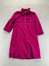 Old Navy Womens Corduroy Tunic Shirt Dress Pink Size S