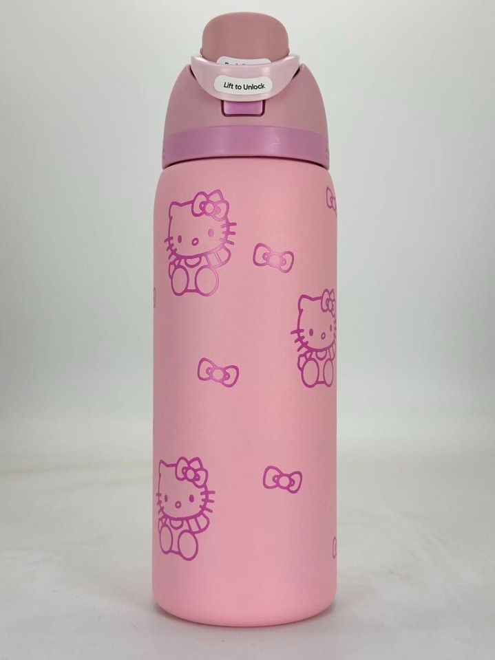 Owala FreeSip Hello Kitty 24 oz. Stainless Steel Water Bottle(Pink Rose Quartz)