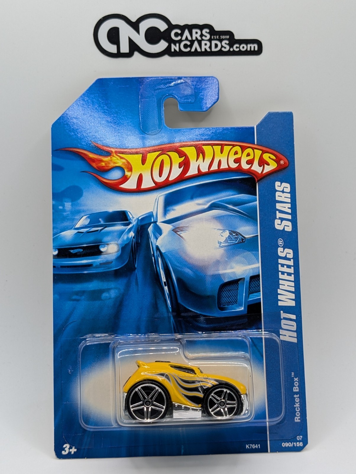 2007 Hot Wheels All Stars Rocket Box Yellow 90/156 (Soft Corners)