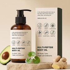 Peptide Oil Anti Cellulite Skin Smoother Lightweight Body Oil Moisturizing 240ml