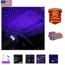 Portable USB Star Projector for Car Interior and Party Lighting  Blue Light