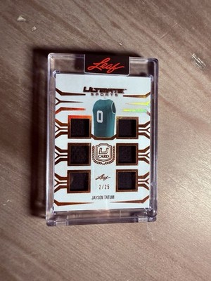2024 Leaf Ultimate Jason Tatum TUC-9 /25 Six Game-Used Patch Sealed by Leaf SSP