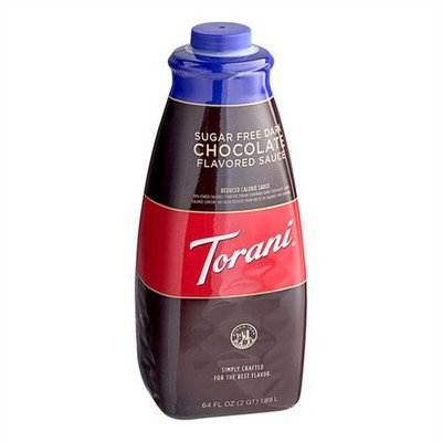 Torani 64 fl. oz. Sugar-Free Dark Chocolate Flavoring Sauce WS-999840026