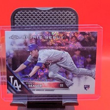 ⚾️🔥2016 Topps Chrome Corey Seager (RC) Rookie Debut Speckle Refractor SP 🔥⚾️