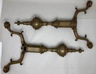 18th-19th Century ￼Federal Solid Brass Chippendale Andirons Ball & Claw Feet Urn — photo 7