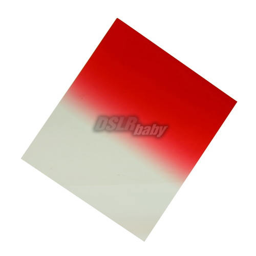 Square Gradual Red Plexiglas Color Conversation Filter for Cokin P Series Holder - Picture 1 of 1