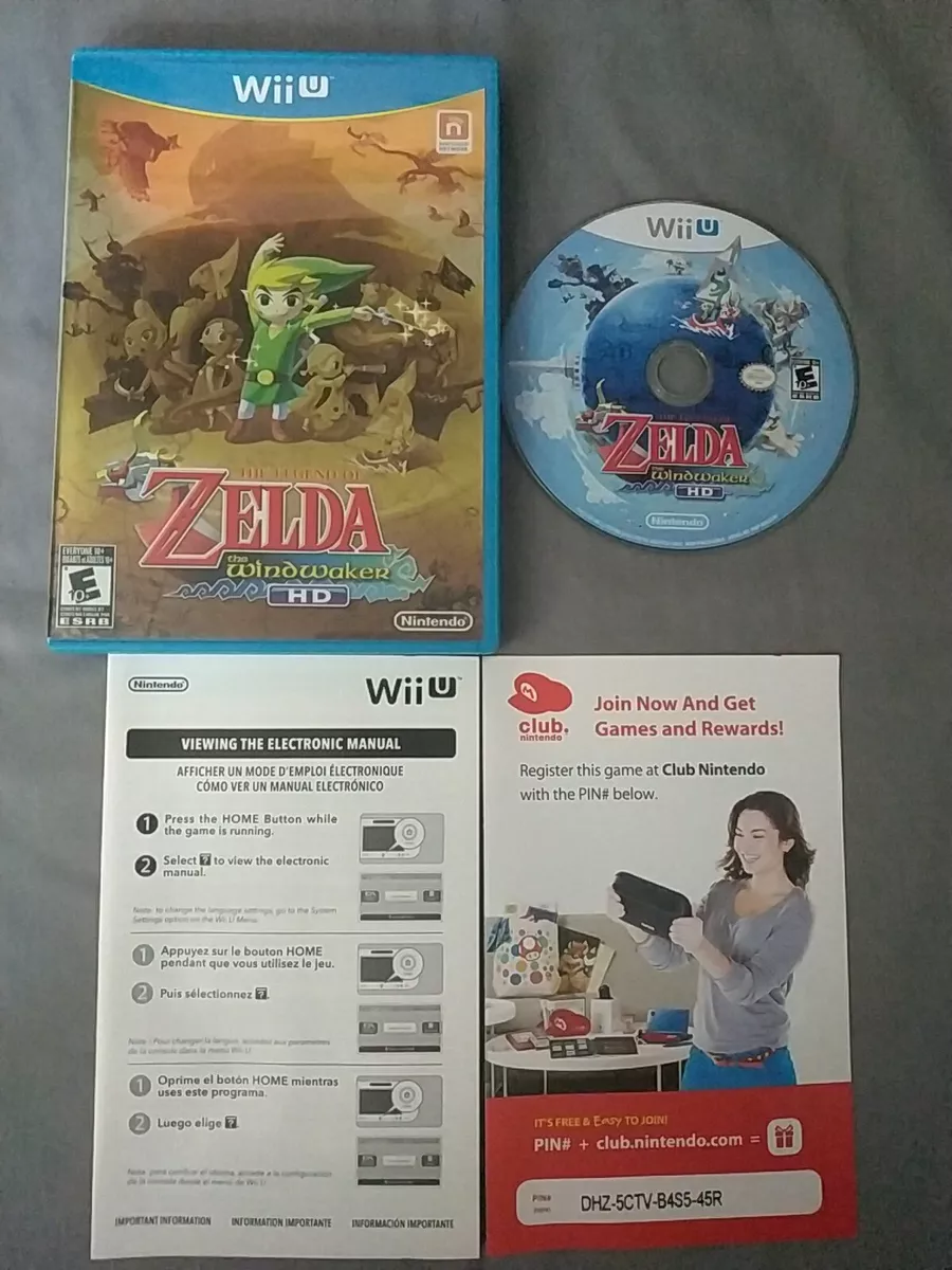 Zelda Wind Waker HD, Item, Box, and Manual