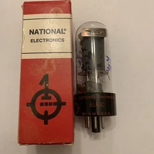 National Electronics 6L6GC Vacuum Tube. NIB. Tested