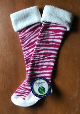 NWT Jefferies cuffed knee socks girls 9-1 shoe 7-8.5 socks size hot pink striped
