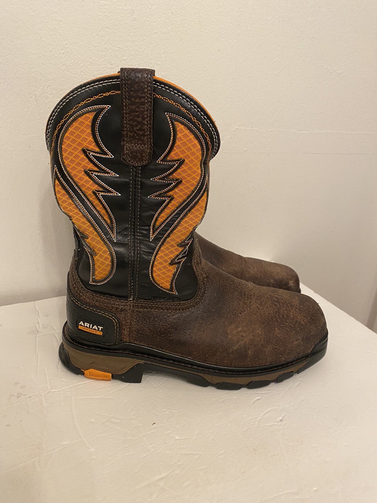 Mens Ariat square toe boot composite toe size 9.5D ASTM F241311 eBay