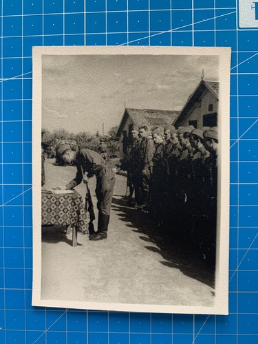 Soldadura militar hombre niño gabinete gay retrato BW foto URSS soviética vintage #7704 - Imagen 2 de 3