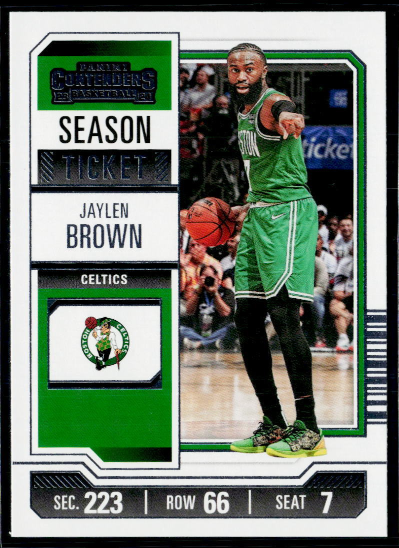2023-24 Panini Contenders Jaylen Brown Season Ticket Retail #72