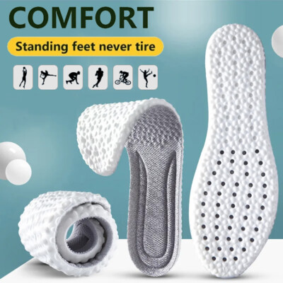 Memory Foam Insoles Cloud Light Thick Trainer Shoe Inserts Cushioned Pain  Relief UK