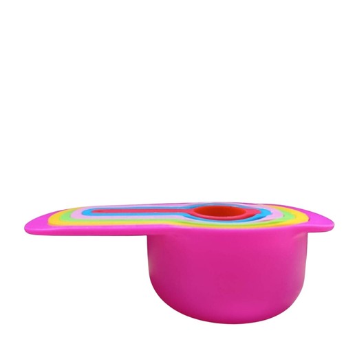6 Pieces Colorful Measuring Cup Set Cooking Tool Plastic Free Shipping - Picture 4 of 12