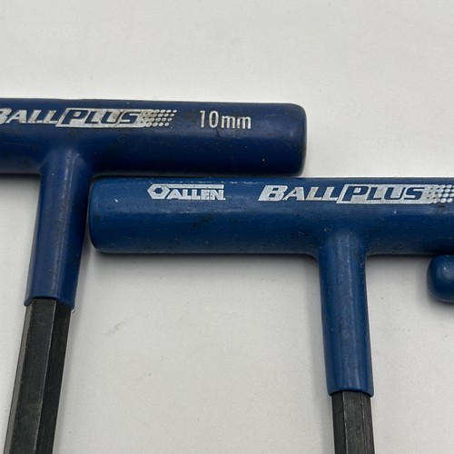 Allen Ball Plus 10MM, 8MM, 4MM Cushion Grip Ball T-Handle Hex Key SET USA - Picture 3 of 11