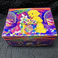 Vintage Lisa Frank Rainbow Matinee Jewelry Stationary Puppy Kitty Box