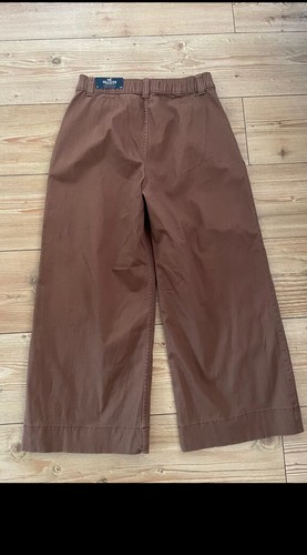 Hollister High Rise Wide Leg Seamed Trouser Type Jeans Brown Med 10-12 - Picture 10 of 10