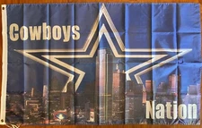 Dallas Cowboys Nation Flag 5’ X 3' Flag Banner Football Fan