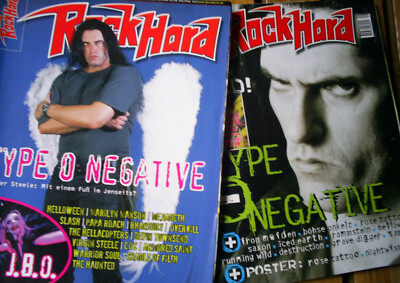 2 x ROCK HARD HEFTE mit Titelstory TYPE O NEGATIVE  - RAR