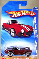 2010 Hot Wheels 165 Hot Auction 710 Shelby Cobra 427 Sc Dark Maroon W10 Sp
