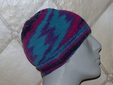 New Winter Chunky Knit Ski Beanie Hat Wool Purple Blue Red Casual New