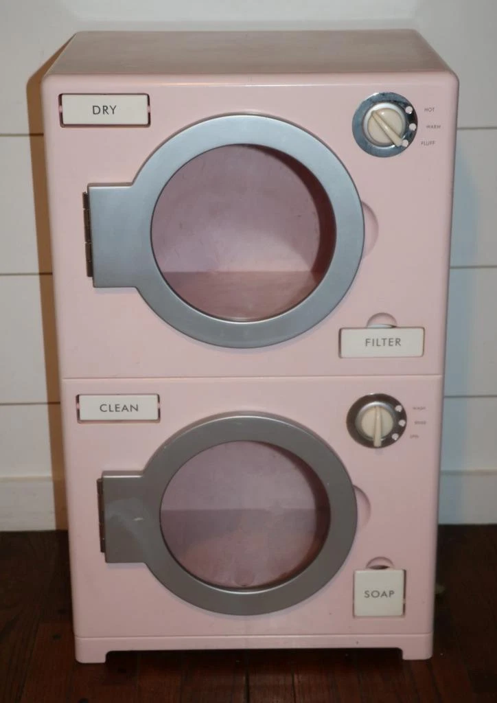 Pottery Barn Kids Washer and Dryer Kitchen Pink Retro RARE HTF FREE SHIPPING