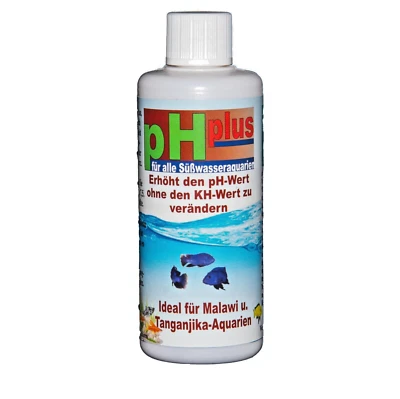 WEBER-AQUARISTIK pH plus für alle Süßwasser Aquarien 1 Liter. Zur Stabilisierung und Erhöhung