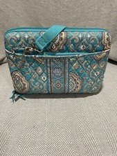 Vera Bradley Tablet Case Green , Teal Blue Paisley 8 x 10