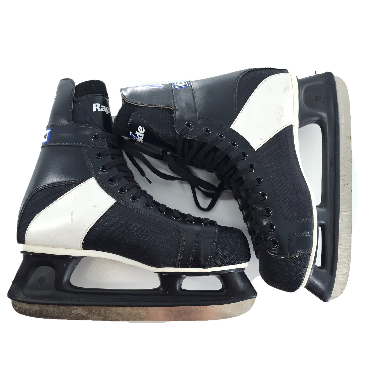 CCM 101 Rapide Men Ice Hockey Skates Lace Up Black White Size 10 eBay