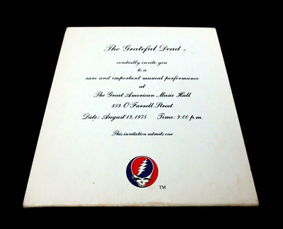 Grateful Dead One From The Vault 8/13/1975 Great American Music Hall SF 1 I 2 CD