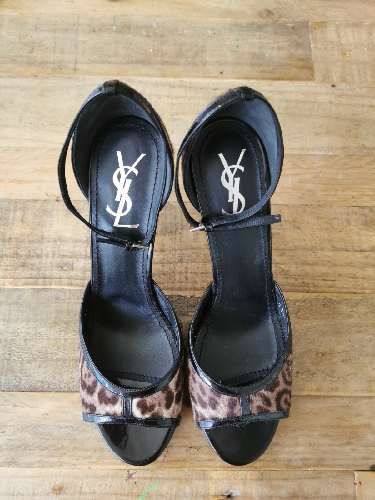 SANDALI YVES SAINT LAURENT PONY HAIR TG 40