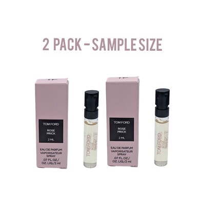 Tom Ford ROSE PRICK Eau De Parfume Spray - 0.07 oz / 2 ml Each - 2 PACK