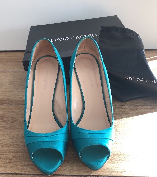 FLAVIO CASTELLANI 40 Décolleté Tacchi Alti Spillo Open Toe Decolté