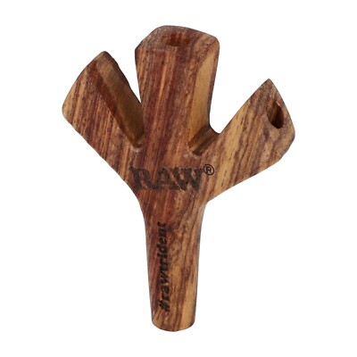 RAW Trident Wooden - 1 HOLDER - Cigarette Triple Holder Smoke Three 3 At  Once