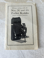 KODAK NO. 2C AND 3A POCKET KODAK INSTRUCTION BOOK