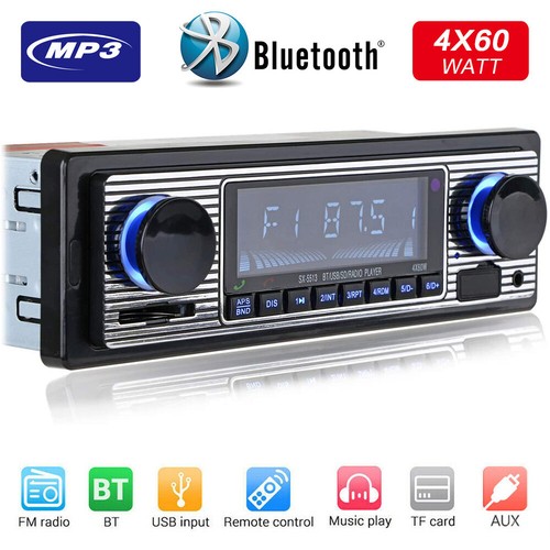 Car Stereo Radio Bluetooth Vintage 
