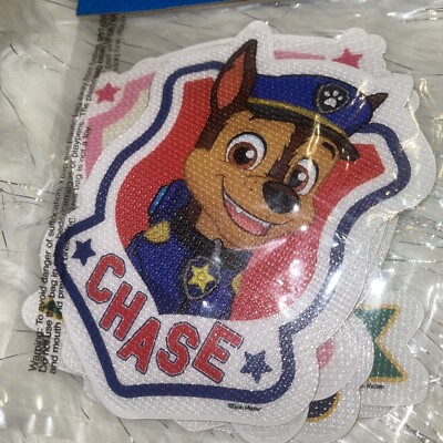 Nickelodeon PAW PATROL 5 pc Set Tub Appliques Non-Slip Stickers Reusable
