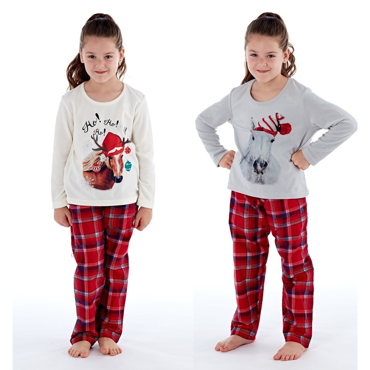 Children's Festive Horse Pyjamas by Platinum Equestrian Christmas/Xmas  Pyjamas