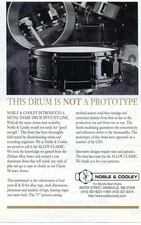 1997 small Print Ad of NC Noble & Cooley Alloy Classic Snare Drum