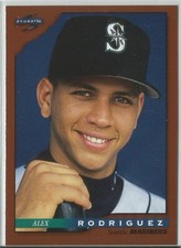 Alex Rodriguez 1996 Pinnacle Score Baseball Dugout Collection Foil #20