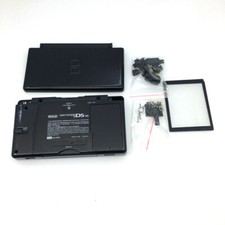 Replacement Nintendo DS Lite NDSL Full Black Shell with Screen Lens Screwdriver