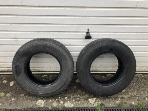 2x Security Road 185/14C 8PR  102/100S Tyres Used 8mm Tread Van - Picture 1 of 3