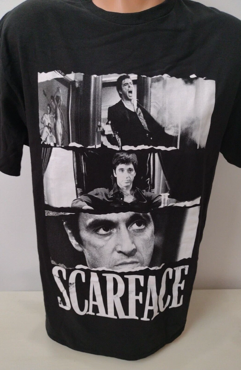 SCARFACE T shirt Tony Montana Gangster Movie Men s Tee 100 Cotton