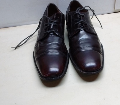 Johnston & Murphy Knowland Men Dress Shoe Sz 10 Formal Business Burgundy Leather Johnston &Amp; Murphy Hayes Penny Moc Toe Loafers, Burgundy  main image 3