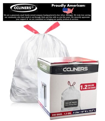 Gallon Small Drawstring Trash Bags Code A Simplehuman